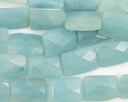 Amazonite Faceted Pillow 14x10mm