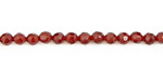 Carnelian Faceted Round 4mm