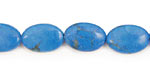 Howlite Turquoise Flat Oval 14x10mm