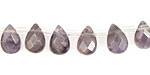 Iolite Faceted Flat Briolette 6x10mm