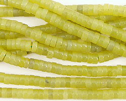 Olive Jade Heishi 4mm