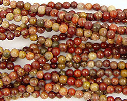 Poppy Jasper Round 3mm