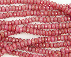 Rhodonite Rondelle 4mm