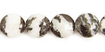 Mexican Zebra Jasper Puff Coin 12mm