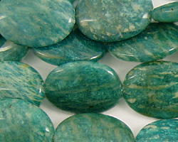 Russian Amazonite Flat Oval 20x15mm