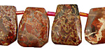 Apple Jasper Faceted Pendant 15x20mm