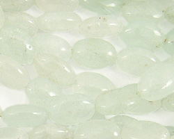 African Prehnite Flat Oval 12x8mm