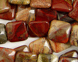 Apple Jasper Puff Square 12mm