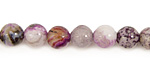 Purple Crazy Lace Agate Round 8mm