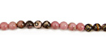 Rhodonite (w/ extra black matrix) Round 4mm