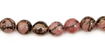 Rhodonite (w/ extra black matrix) Round 8mm