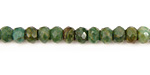 African Jade Faceted Rondelle 6mm