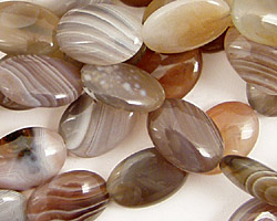 Botswana Agate Flat Oval 14x10mm