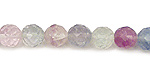 Rainbow Fluorite Faceted Round 8mm