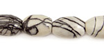 Black Water Jasper Rice 16x12mm