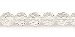 Rock Crystal Faceted Round 10mm