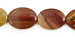 Apple Jasper Flat Oval 20x15mm