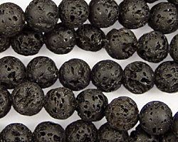 Lava Rock Round 7-8mm