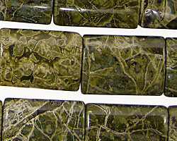 African Green Jasper Thin Pillow 20x15mm