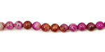 Ruby Crazy Lace Agate Round 4mm