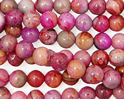 Ruby Crazy Lace Agate Round 6mm
