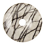 Black Water Jasper Donut 45mm