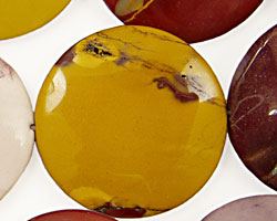 Mookaite Puff Coin 30mm