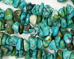 Chinese Turquoise (stab.) Chips