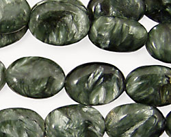 Seraphinite Flat Oval 14x10mm