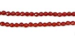 Carnelian Faceted Round 3mm