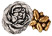 Metal Botanical Beads