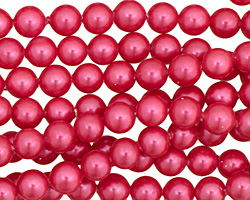Dragonfruit Shell Pearl Round 6mm