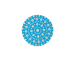 Lillypilly Turquoise Crochet Anodized Aluminum Disc 19mm, 24 gauge