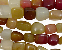 Rainbow Soocho Jade Nugget 10x8mm