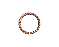 Nunn Design Antique Copper (plated) Grande Rope Jump Ring 17mm