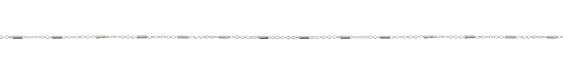 Sterling Silver Delicate Barrel & Oval Cable Chain