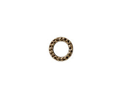TierraCast Antique Brass (plated) Small Hammertone Ring 9mm