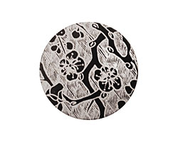 Lillypilly Black Cherry Blossom Anodized Aluminum Disc 25mm, 22 gauge