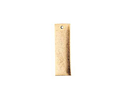 Nunn Design Antique Gold (plated) Flat Large Thin Tag 9x30mm