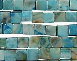 Larimar Blue Crazy Lace Cube 6mm
