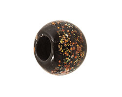 Unicorne Beads Dark Magic w/ Copper Large Rondelle 20x30mm