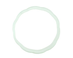 Trinket Foundry Seafoam Large Glass Bottle Ring 60-62mm