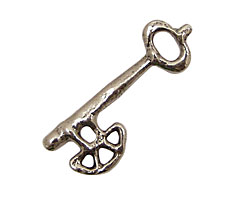 Green Girl Pewter Skeleton Key 35x13mm