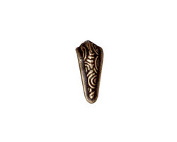 TierraCast Antique Brass (plated) Spiral Pinch Bail 7x15mm