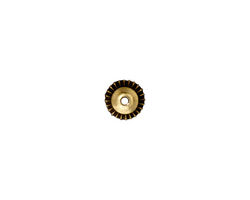 TierraCast Antique Gold (plated) Crown Bead Cap 4x7mm