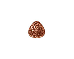 TierraCast Antique Copper (plated) Briolette Scroll 10x11mm