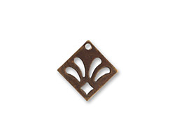 Vintaj Natural Brass Fleur De Lis 16mm