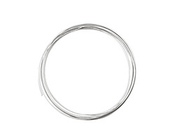 German Style Wire Silver (plated) Half Round 20 gauge, 3 meters