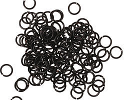 Artistic Wire Black Chain Maille Jump Ring 4.76mm, 20 gauge