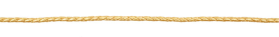 Gold (metallic) Braided Leather Bolo Cord 3mm